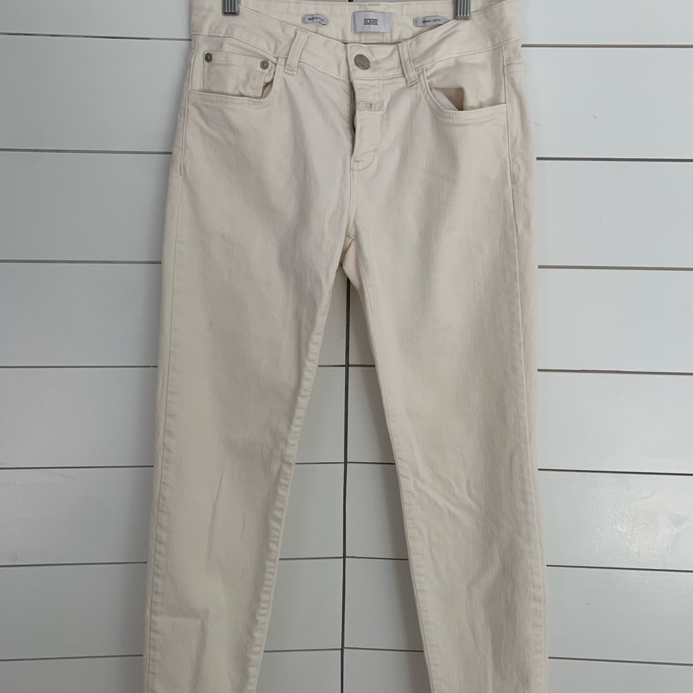 Closed Cream Skinny Jeans Classic Fit size 28